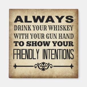 Drink Whiskey Magnet