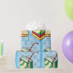 Drink With A Straw Wrapping Paper