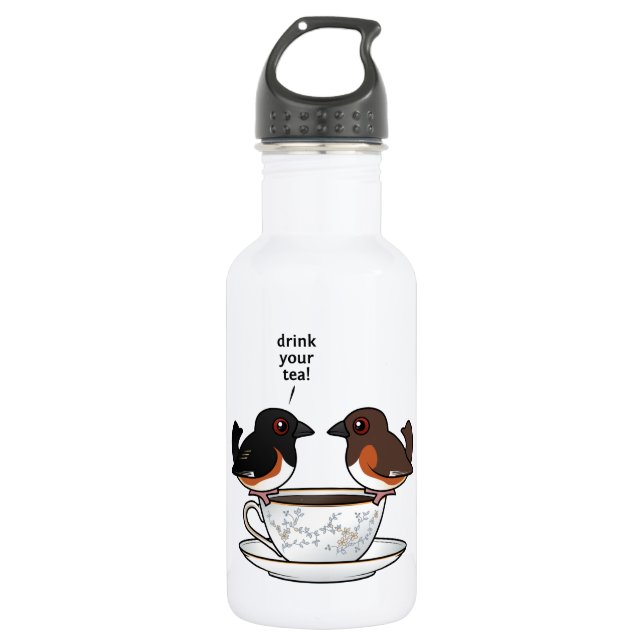 Drink Your Tea! 532 Ml Water Bottle (Front)