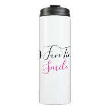 Drinking Bottle Fun Time Smile Art Design |