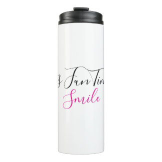 Drinking Bottle Fun Time Smile Art Design |
