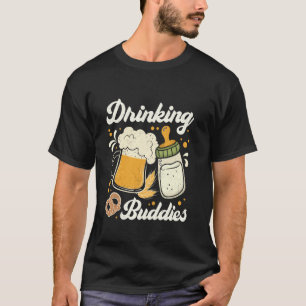 Drinking Buddies Dad And Baby Father's Day Driking T-Shirt