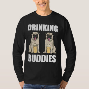 Drinking Buddies Funny Pugs Gift Classic T-Shirt 3