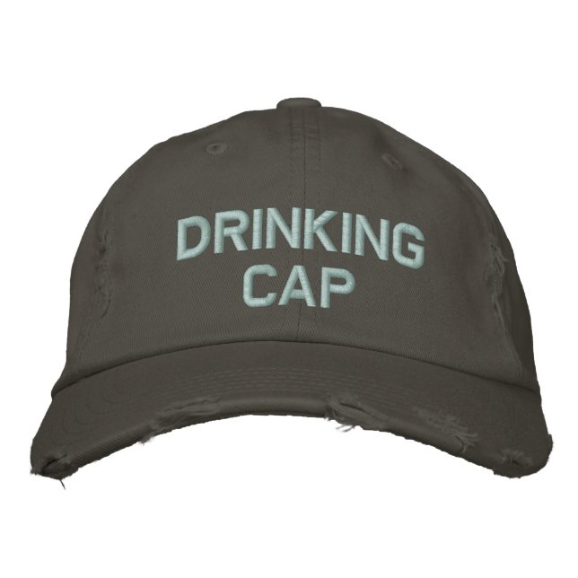 Drinking Cap Baseball Hat (Front)