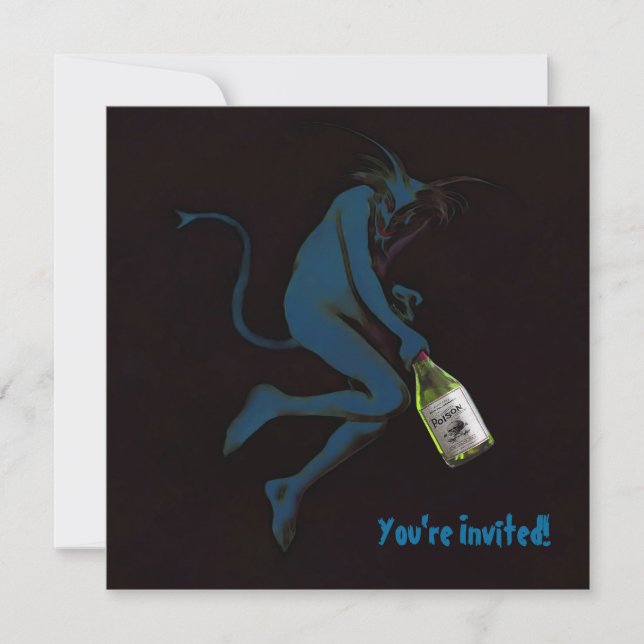 Drinking Devil ~ Invitations / RSVP (Front)