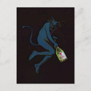 Drinking Devil - Postcard
