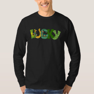 Drinking Flamingo St Patricks Day Flamingo Beer Lu T-Shirt
