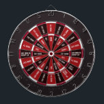 Drinking Game in Black and Red Dartboard<br><div class="desc">TO REQUEST EDITS TO THE BOARD DESIGN PLESE CONTACT ME AT cooldartboards@gmail.com. Custom boards are $85 (Matt, Zazzle keeps giving me a 404 when I try to reply to you) Dark Sections ("safe" spots): Give Drink They Drink Pass Add Drink to Group Cup Give 2 Drinks Light Section (drink drink...</div>