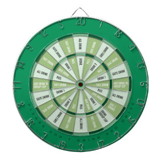 Drinking Game in Green Dartboard