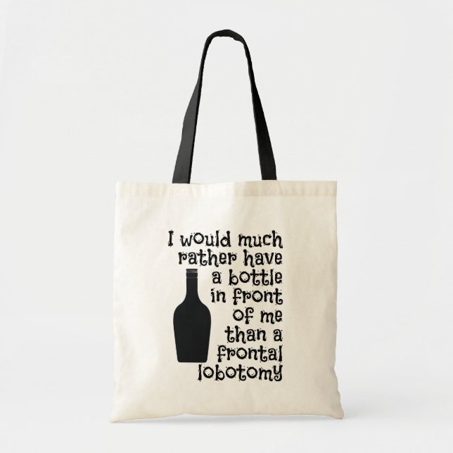 Drinking humour bag - choose style & colour (Front)