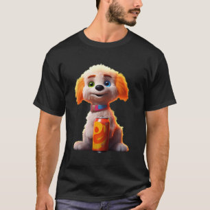 Drinking Lemonade Puppy Paw Soda Pop Puppies Summe T-Shirt