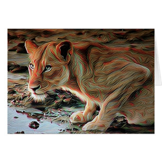 Drinking Lion
