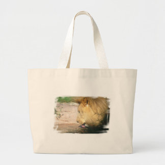 Drinking Lion Canvas Bag
