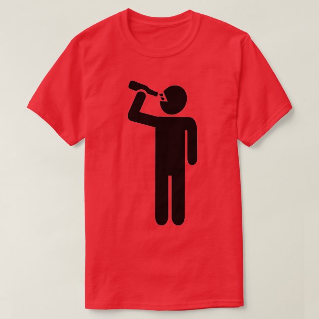 Drinking man T-Shirt (Design Front)