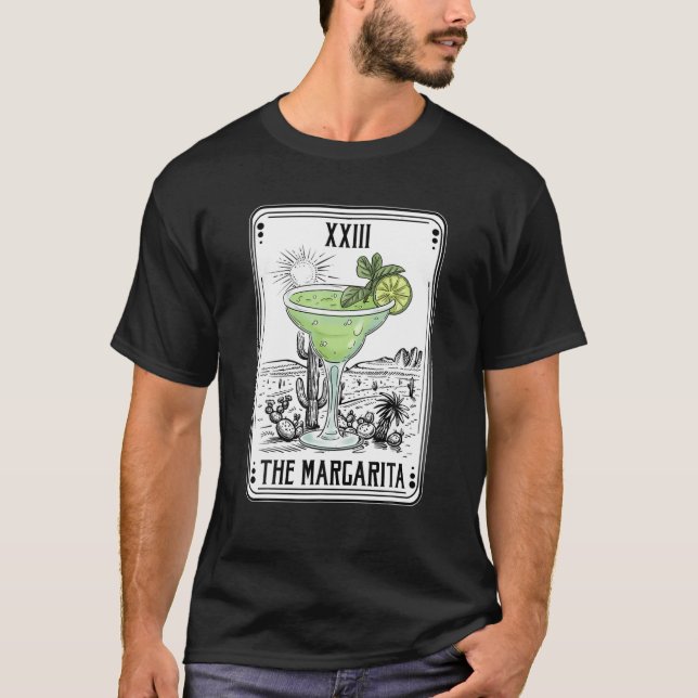 Drinking Tarot Card Margarita Tarot Meaning Brides T-Shirt (Front)