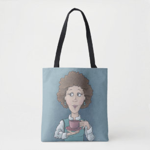 Drinking Tea Tote Bag