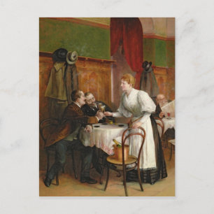 Drinking their health postcard