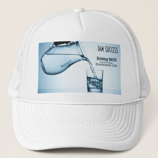 DRINKING WATER TRUCKER HAT (Front)