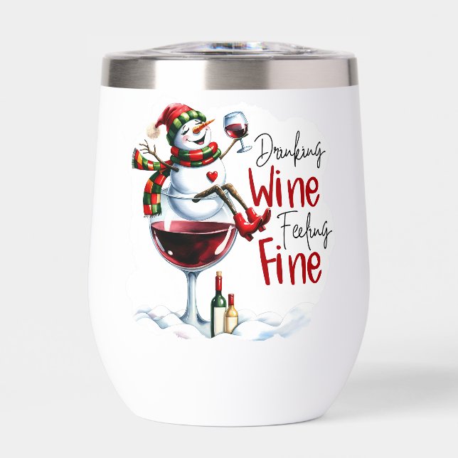 Drinking wine feeling fine personalised  (Front)