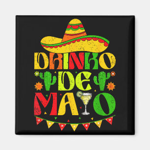 Drinko de mayo sombrero margarita cactus fun Drink Magnet