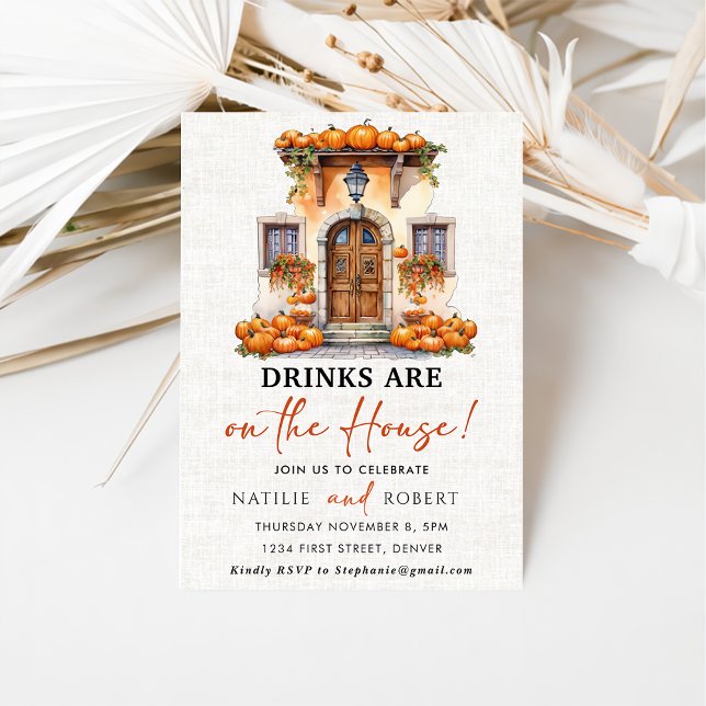 Drinks Are On The House Housewarming Party Invitation (Creator Uploaded)