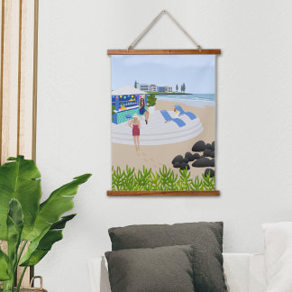Drinks at the Beach Bar Hanging Tapestry
