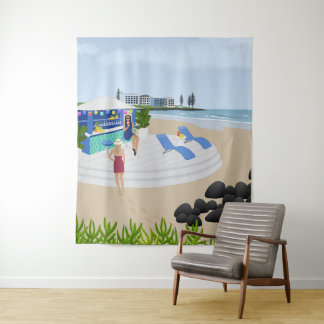 Drinks at the Beach Bar Tapestry