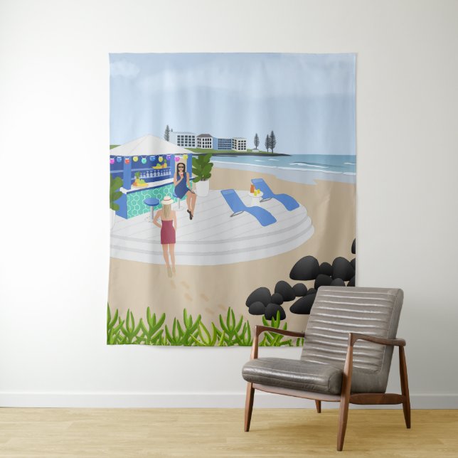 Drinks at the Beach Bar Tapestry (In Situ)
