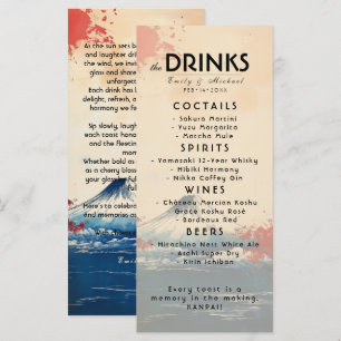 Drinks + lovely text Japonesque Harmony with Fuji Menu