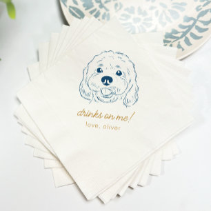 Drinks of Me Pet Wedding Napkins