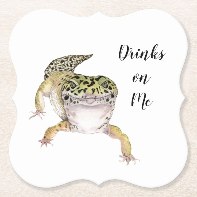 "Drinks on Me" Coaster (Front)
