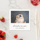 Drinks on Me Cute Fun Photo Modern Dog Wedding