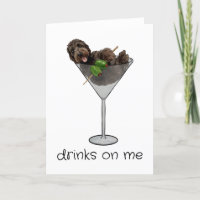 Drinks on Me Doodle Dog Dirty Martini