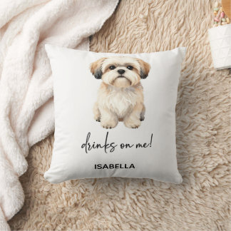 Drinks On Me Throw Pillow