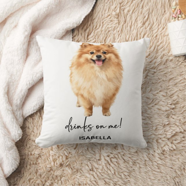 Drinks On Me Throw Pillow (Blanket)