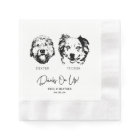 Drinks On Us Pets Custom Hand Drawing Wedding