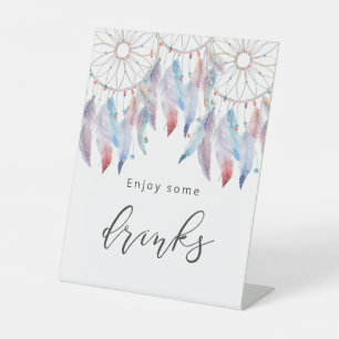 Drinks Sign Minimalist Boho Baby Shower Party Sign