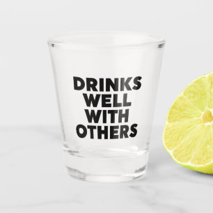 Drinks Well With Others Glass Paper Cups