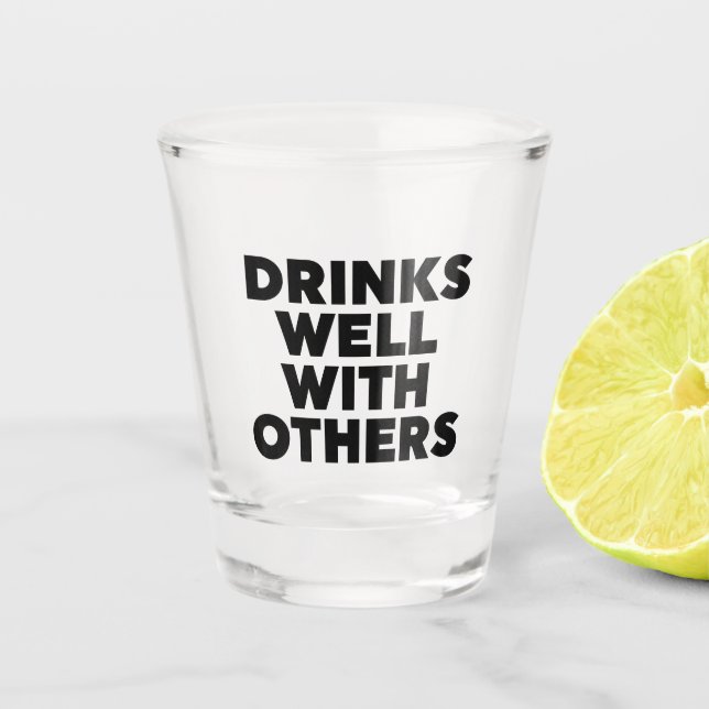 Drinks Well With Others Glass Paper Cups (Front)