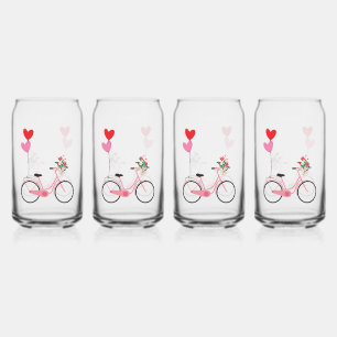 Drinkware Set - Bicycle Can Glass