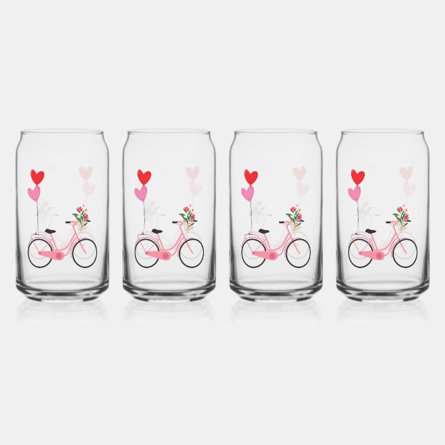 Drinkware Set - Bicycle Can Glass (Front)