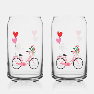 Drinkware Set - Bicycle Can Glass