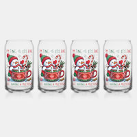 Drinkware Set-Christmas Snowman