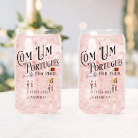  Drinkware Set Com um Portugues por perto