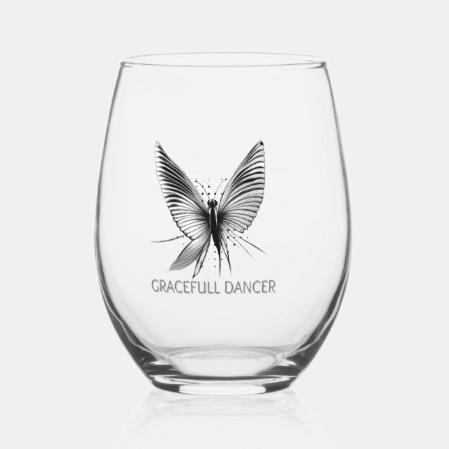 Drinkware Set Stemless Wine Glass (Front)