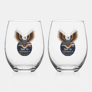 Drinkware Set Stemless Wine Glass
