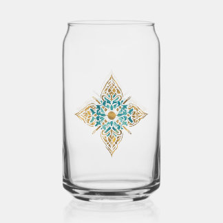 Drinkware SetZenGlow printed Can Glass