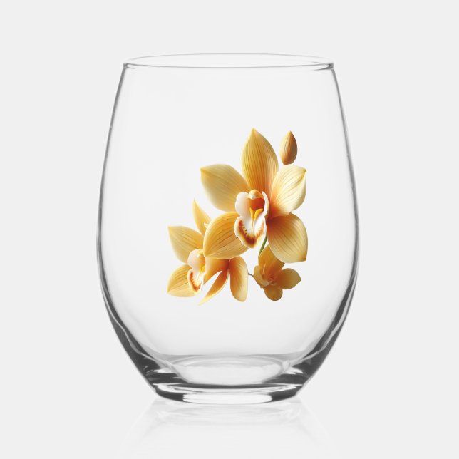 Drinkware Stemless Wine Glass (Front)