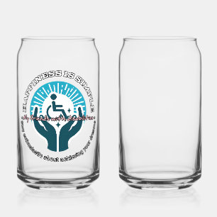 Drinkware Style: Printed Can Glass, Set: Set of 2, Glass