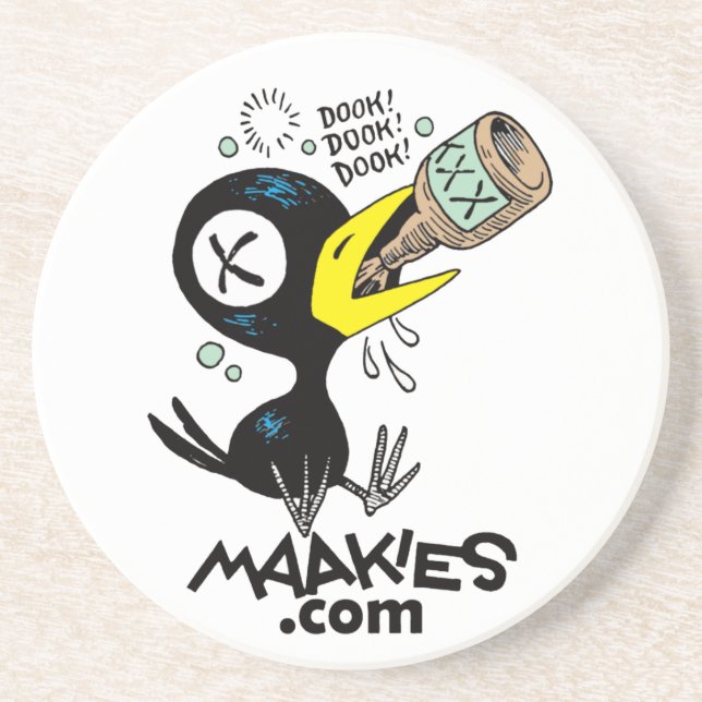 Drinky Crow Coaster (Front)